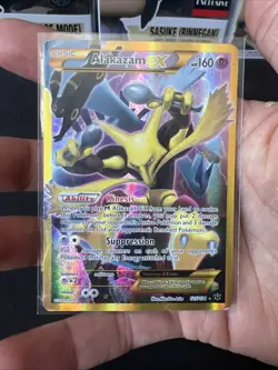 Pokemon TCG Alakazam EX Holo Ultra Rare 2016, 125/124 Card - Image 1