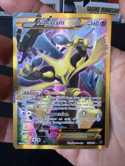 Pokemon TCG Alakazam EX Holo Ultra Rare 2016, 125/124 Card - Image 3