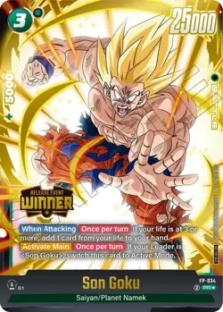 Son Goku - FP-034 (Release Event Winner) - Fusion World Promotion Cards NM - Image 1