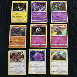 2019 Detective Pikachu Pokemon Cards - Complete 18 Card Set Plus one promo SM200 - Image 3