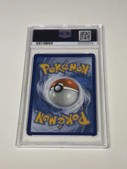 Pokemon TCG Espeon & Deoxys GX SM240 Black Star Promo Full Art Holo Card PSA 8 - Image 2