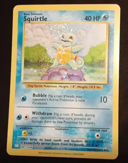 Squirtle 001/034 CLB Trading Card Game Classic Pokemon Card NM - Image 1