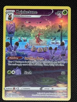 Kricketune GG02/GG70 Crown Zenith Galarian Gallery NM Ultra Rare Pokemon Card - Image 4