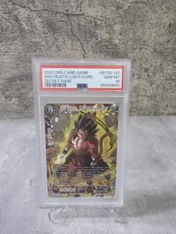 Dragon Ball Super SS4 Vegito 'A Light in the Dark' Secret Rare Card PSA 10 - Image 1