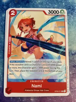 OP04-011 Nami Kingdoms of Intrigue One Piece Card English OP-04 - Image 1