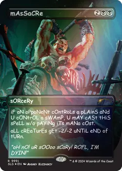 mAsSaCRe (Rainbow Foil) [Secret Lair Drop Series] Magic MTG - Image 1