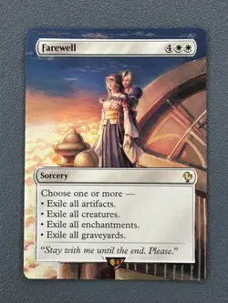 Farewell MTG Final Fantasy Commander Hand Painted Borderless Full Altered Art v - Image 1