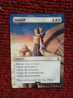 Farewell MTG Final Fantasy Commander Hand Painted Borderless Full Altered Art v - Image 2