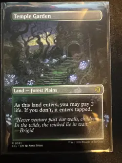 MTG Temple Garden (Borderless) Lorwyn Eclipsed - Foil - Image 2