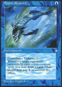 Mystic Remora Ice Age Magic mtg Heavy Play, English x1 - Image 1