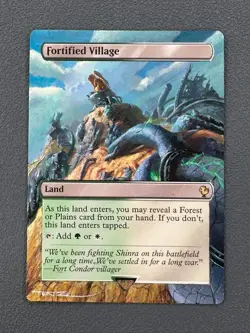 Fortified Village 396 MTG Final Fantasy Commander Hand Painted Altered Art Tentz - Image 1