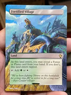 Fortified Village 396 MTG Final Fantasy Commander Hand Painted Altered Art Tentz - Image 2