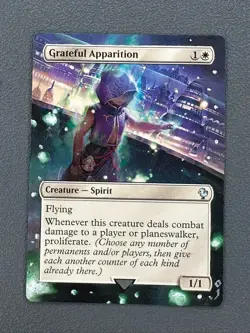 Grateful Apparition MTG Final Fantasy Commander Hand Painted Altered Art Jeckho - Image 1