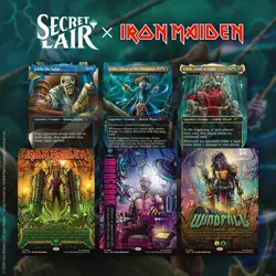 MTG Secret Lair x Iron Maiden: Eddie Unchained​ (Rainbow- Foil) — NEW / Factory - Image 1