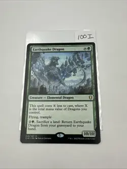 MTG Magic The Gathering CLB Battle For Baldurs Gate #228 Earthquake Dragon LP - Image 1
