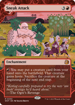 Sneak Attack (REGULAR) x1 - MTG Wilds of Eldraine: Enchanting Tales WOT #50 - Image 1
