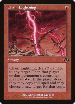 Chain Lightning (FOIL) x1 - MTG Dominaria Remastered DMR #316 - Image 1