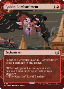 Goblin Bombardment (FOIL) x1 - MTG Wilds of Eldraine: Enchanting Tales WOT #43 - Image 1