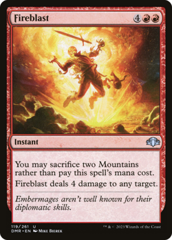 Fireblast (FOIL) x1 - MTG Dominaria Remastered DMR #119 - Image 1