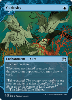 Curiosity (REGULAR) x1 - MTG Wilds of Eldraine: Enchanting Tales WOT #17 - Image 1