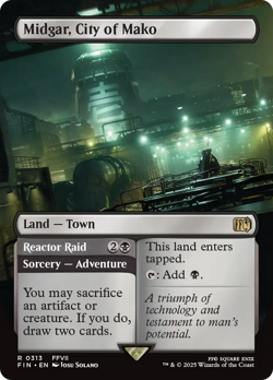 Midgar, City of Mako // Reactor Raid (REGULAR) x1 - MTG Final Fantasy FIN #313 - Image 1