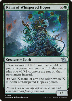 Kami of Whispered Hopes (FOIL) x1 - MTG March of the Machine MOM #196 - Image 1