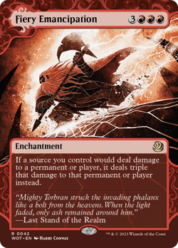 Fiery Emancipation (REGULAR) x1 - MTG Enchanting Tales WOT #42 - Image 1