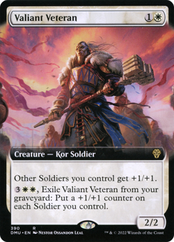 Valiant Veteran (REGULAR) x1 - MTG Dominaria United DMU #390 - Image 1