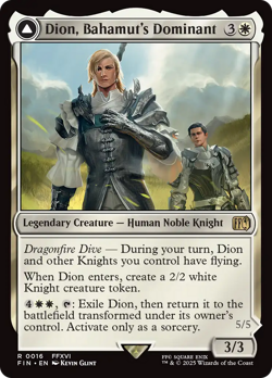 Dion, Bahamut's Dominant // Bahamut, Warden of Light (REGULAR) x1 - MTG 16 - Image 1