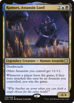 Ramses, Assassin Lord (REGULAR) x1 - MTG Dominaria United Commander DMC #39 - Image 1
