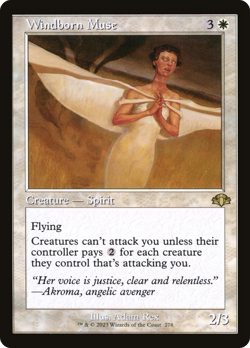Windborn Muse (FOIL) x1 - MTG Dominaria Remastered DMR #278 - Image 1