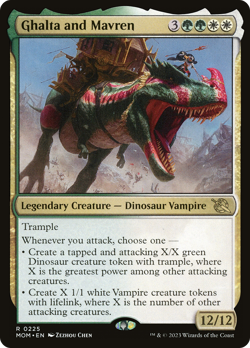 Ghalta and Mavren (FOIL) x1 - MTG March of the Machine MOM #225 - Image 1