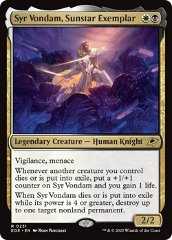 Syr Vondam, Sunstar Exemplar (FOIL) x1 - MTG Edge of Eternities EOE #231 - Image 1