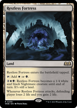Restless Fortress (REGULAR) x1 - MTG Wilds of Eldraine WOE #259 - Image 1
