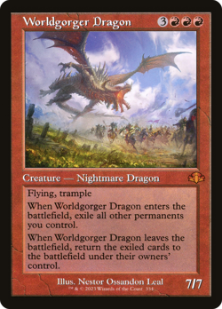 Worldgorger Dragon (REGULAR) x1 - MTG Dominaria Remastered DMR #334 - Image 1