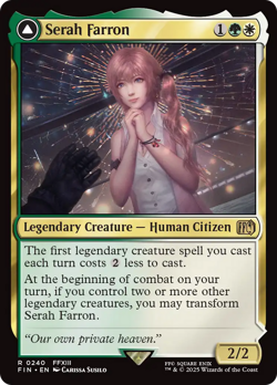 Serah Farron // Crystallized Serah (FOIL) x1 - MTG Final Fantasy FIN #240 - Image 1