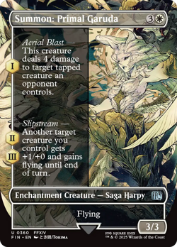 Summon: Primal Garuda (REGULAR) x1 - MTG Final Fantasy FIN #360 - Image 1