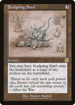 Sculpting Steel (FOIL) x1 - MTG The Brothers' War Retro Artifacts BRR #113 - Image 1