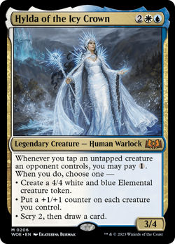 Hylda of the Icy Crown (REGULAR) x1 - MTG Wilds of Eldraine WOE #206 - Image 1