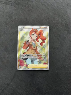 Pokemon TCG Card Sonia 192/192 Rebel Clash Full Art Trainer - Pack Fresh - Image 1