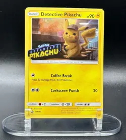 Detective Pikachu (Stamped) SM190 Promo Pokemon Sun & Moon Promo 2019 Holo LP - Image 2