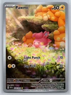 Pawmi 226/091 Pokemon SV: Paldean Fates Illustration Rare Holo 2024 - Image 1