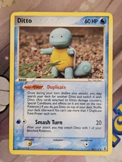 Ditto - 40/113 - (Squirtle) English Non Holo EX Delta Species Pokemon TCG LP - Image 1