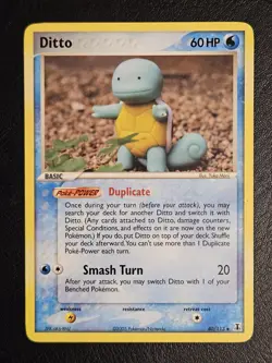 Ditto - 40/113 - (Squirtle) English Non Holo EX Delta Species Pokemon TCG LP - Image 2