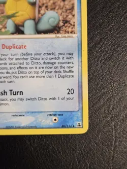 Ditto - 40/113 - (Squirtle) English Non Holo EX Delta Species Pokemon TCG LP - Image 5
