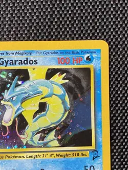 Gyarados 7/130 - Pokemon Base Set 2 Holo Rare Unlimited WOTC LP+ - Image 3