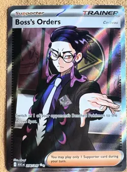 Boss’s Orders 256/217 Ultra Rare Full Art Pokemon TCG Ascended Heroes NM - Image 1