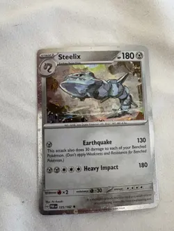 Pokemon TCG Paradox Rift Steelix 125/182 Cosmos Holo Exclusive Promo NM - Image 1