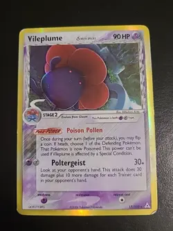 Vileplume (Delta Species) - 17/110 - Pokemon Ex Holon Phantoms Holo MP - Image 1