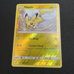 Pikachu 40/147 Sm-Burning Shadows Pokemon TCG Reverse Holo LP - Image 1